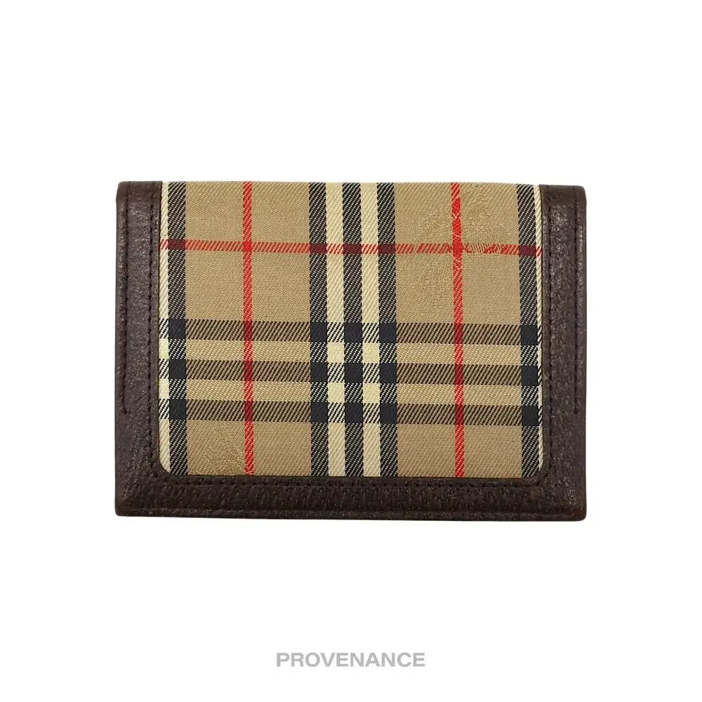 🔴 Burberry ID Card Wallet - Nova Check
